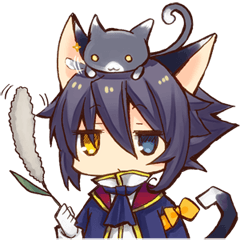 Kemomimi Boy And Little Cat By Nonotsuki