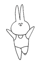 naniwano pyon pyon usagi chan sticker #10273043