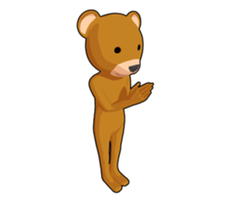 Gesture bear sticker #10275272