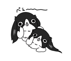 Japanese chin Mochio vol.2 sticker #10275596