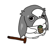 Japanese chin Mochio vol.2 sticker #10275606