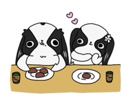 Japanese chin Mochio vol.2 sticker #10275609