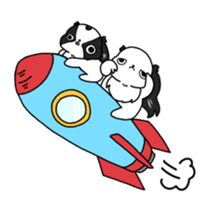 Japanese chin Mochio vol.2 sticker #10275612