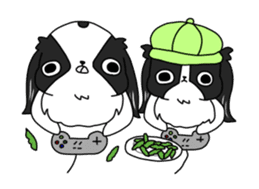 Japanese chin Mochio vol.2 sticker #10275613