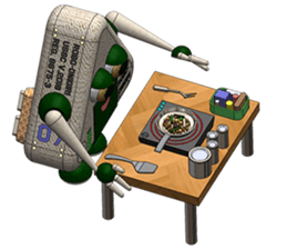 Robot Onigiri Triangle sticker #10275617