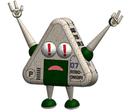 Robot Onigiri Triangle sticker #10275622
