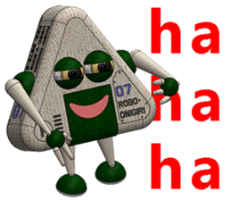 Robot Onigiri Triangle sticker #10275627