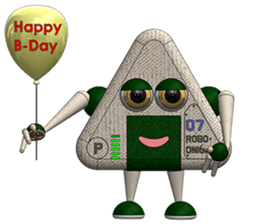 Robot Onigiri Triangle sticker #10275628