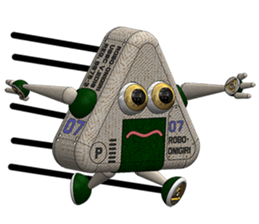 Robot Onigiri Triangle sticker #10275631