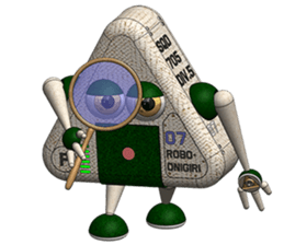 Robot Onigiri Triangle sticker #10275632