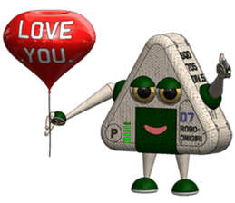 Robot Onigiri Triangle sticker #10275633