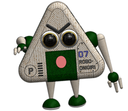 Robot Onigiri Triangle sticker #10275636