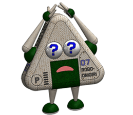 Robot Onigiri Triangle sticker #10275640