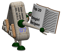 Robot Onigiri Triangle sticker #10275642