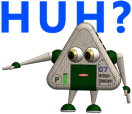 Robot Onigiri Triangle sticker #10275643