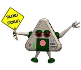 Robot Onigiri Triangle sticker #10275645