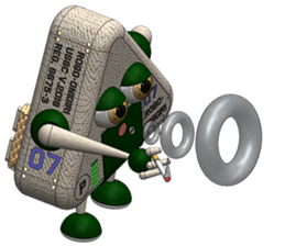 Robot Onigiri Triangle sticker #10275646