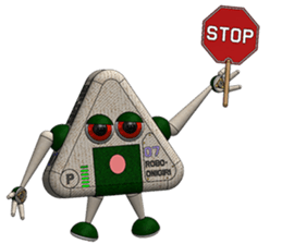 Robot Onigiri Triangle sticker #10275648