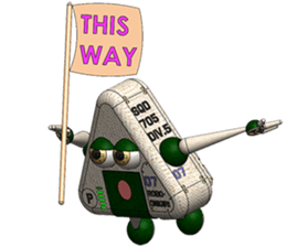 Robot Onigiri Triangle sticker #10275650