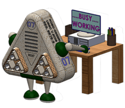 Robot Onigiri Triangle sticker #10275652