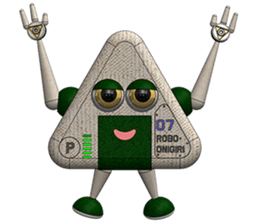Robot Onigiri Triangle sticker #10275655