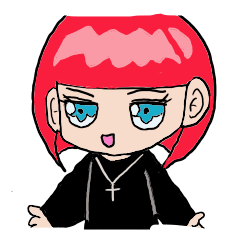 The female of the red hair