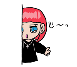 The female of the red hair sticker #10275817