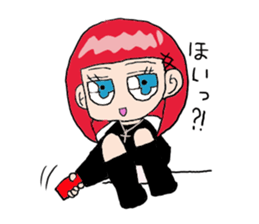 The female of the red hair sticker #10275818