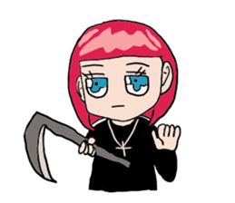 The female of the red hair sticker #10275844