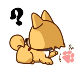 It is a Japanese midget Shiba around2 sticker #10276554