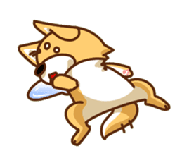 It is a Japanese midget Shiba around2 sticker #10276565