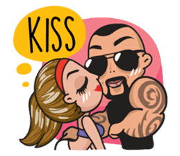 GYM LOVE: Bono & Bony sticker #10277340