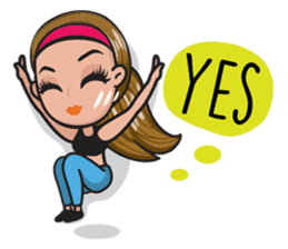 GYM LOVE: Bono & Bony sticker #10277349