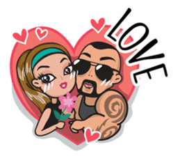 GYM LOVE: Bono & Bony sticker #10277355