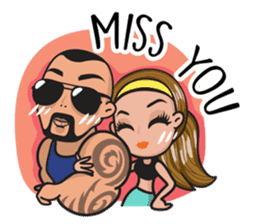 GYM LOVE: Bono & Bony sticker #10277358