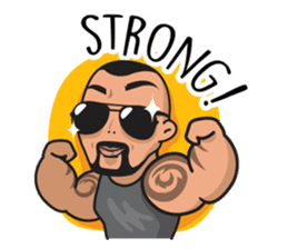 GYM LOVE: Bono & Bony sticker #10277364