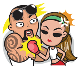 GYM LOVE: Bono & Bony sticker #10277374