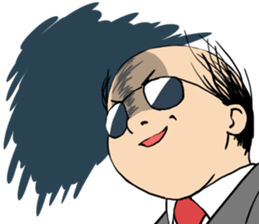 Cute Bald Head3(ENG) sticker #10277463