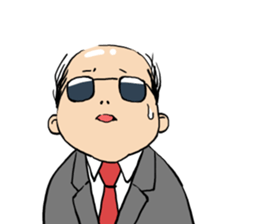 Cute Bald Head3(ENG) sticker #10277472