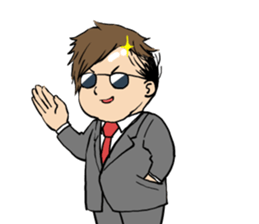 Cute Bald Head3(ENG) sticker #10277474