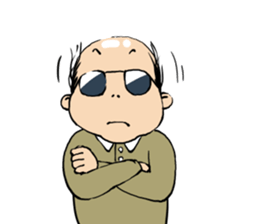 Cute Bald Head3(ENG) sticker #10277476