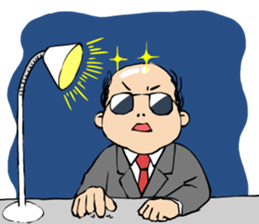 Cute Bald Head3(ENG) sticker #10277478