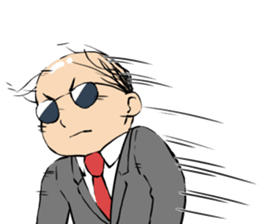 Cute Bald Head3(ENG) sticker #10277481