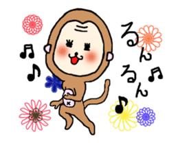 MONKEY AND PIG2 sticker #10277558