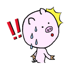 MONKEY AND PIG2 sticker #10277562