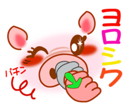 Smiley sign language of a pig ver.1 sticker #10277741