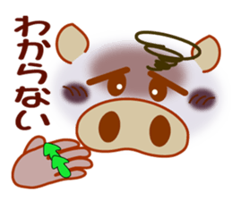 Smiley sign language of a pig ver.1 sticker #10277750