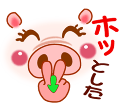 Smiley sign language of a pig ver.1 sticker #10277753
