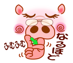 Smiley sign language of a pig ver.1 sticker #10277759