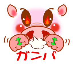 Smiley sign language of a pig ver.1 sticker #10277766